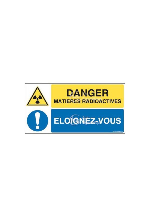 Panneau duo Matières radioactives