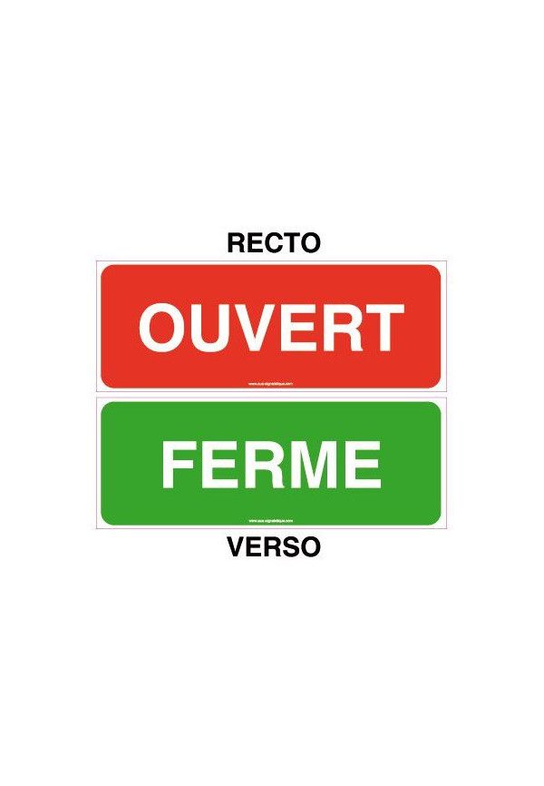Kit Panneau Ouvert / Fermé