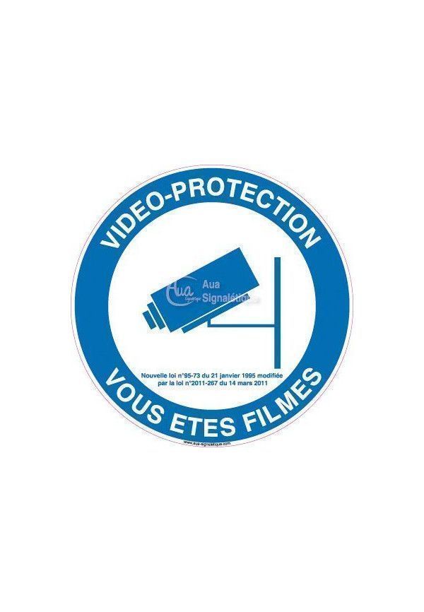 Panneau Vidéo Protection Vous êtes Filmés 02