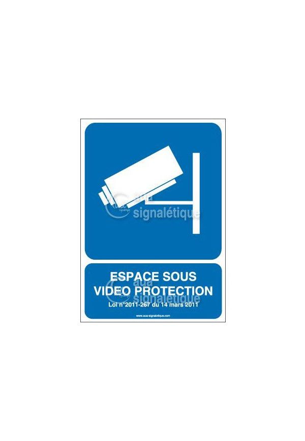 Panneau Espace Sous Vidéo Protection