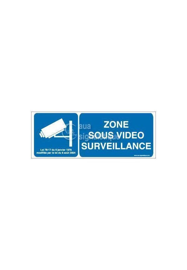 Panneau Zone Sous Vidéo Surveillance
