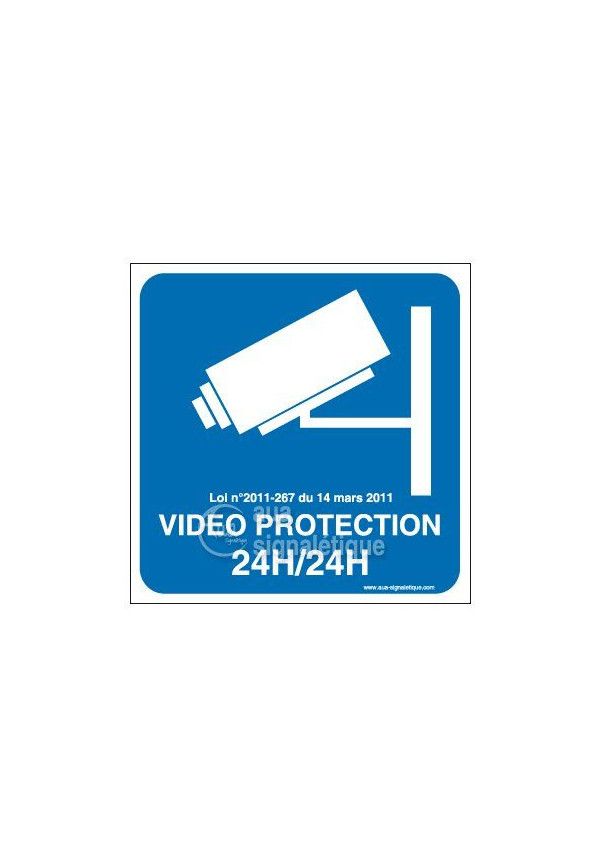 Panneau Vidéo protection 24h/24