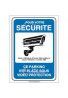 Panneau pour votre sécurité parking sous vidéo protection