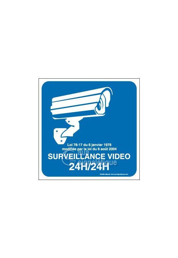 Panneau surveillance vidéo 24h/24 - 03
