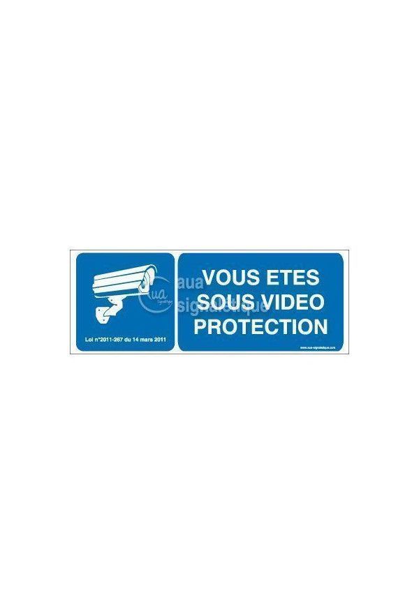 Panneau vous êtes sous vidéo protection