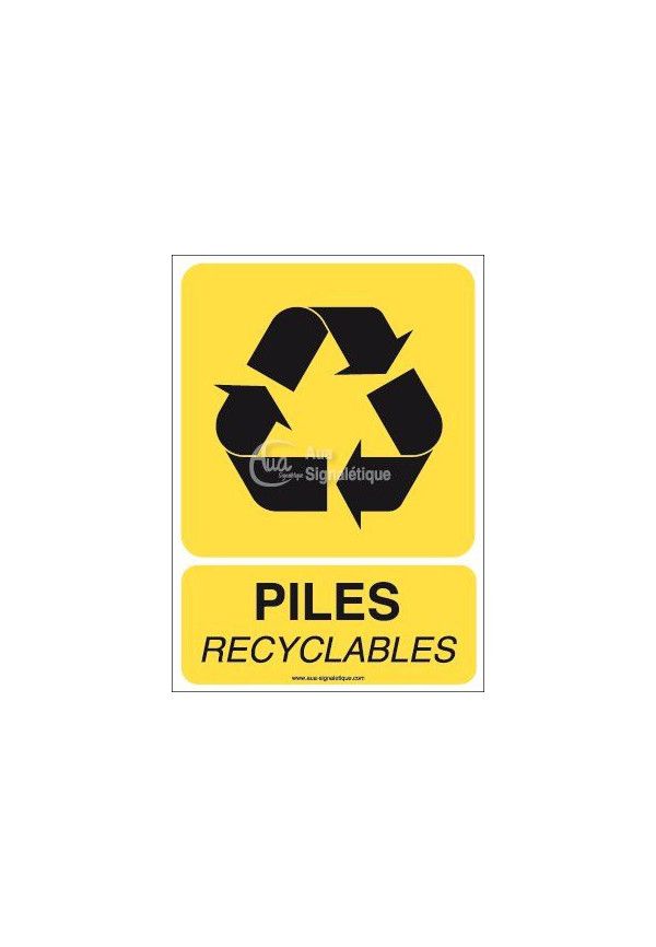 Panneau Piles Recyclables