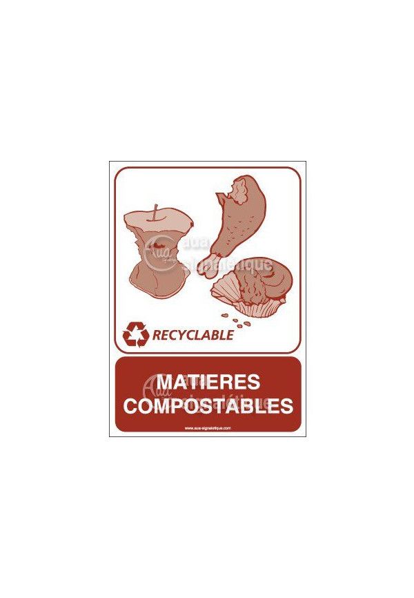 Panneau Matières compostables - V