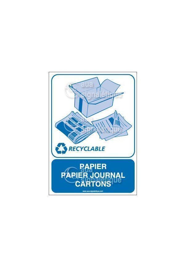 Panneau Papier Papier journal Cartons - V
