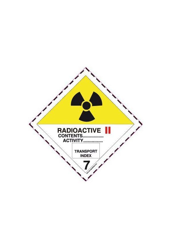 Etiquette N°7B Radioactive