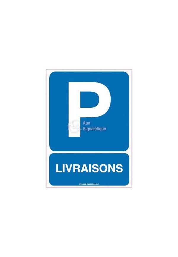 Panneau Parking Livraisons-AI