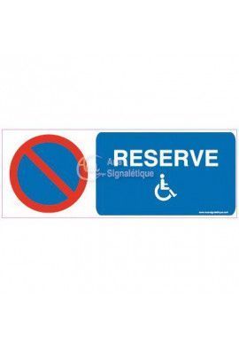 Panneau Parking réservé handicapés-B