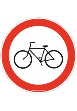 Panneau Interdit aux vélos