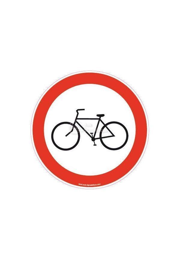 Panneau Interdit aux vélos