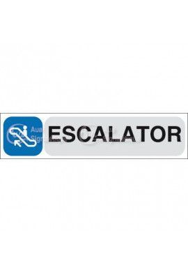 Plaque de porte Escalator