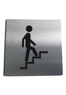 Plaque Alu Brossé Escalier Montant