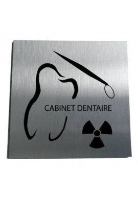 Plaque Alu Brossé Cabinet Dentaire