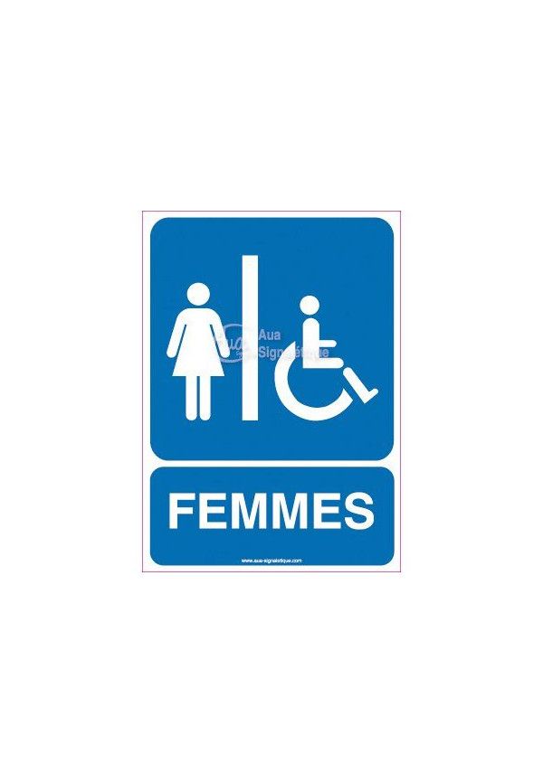 Panneau Toilettes Handicapés, Femmes