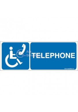 Panneau Téléphone Handicapé - B