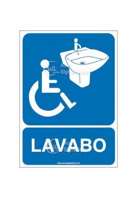 Panneau Lavabo Handicapé - AI