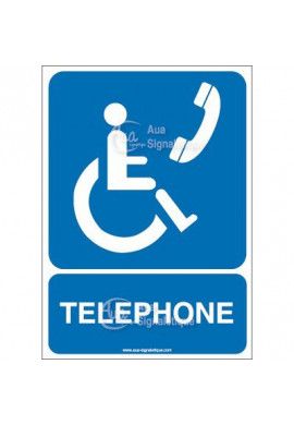 Panneau Téléphone Handicapé - AI