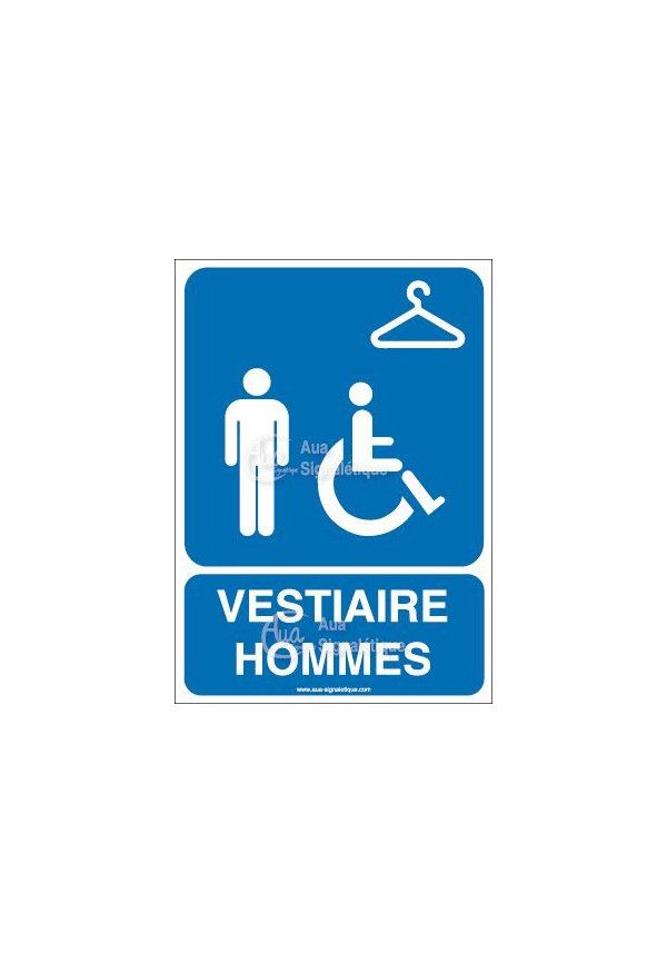 Panneau Vestiaire Hommes Handicapé - AI