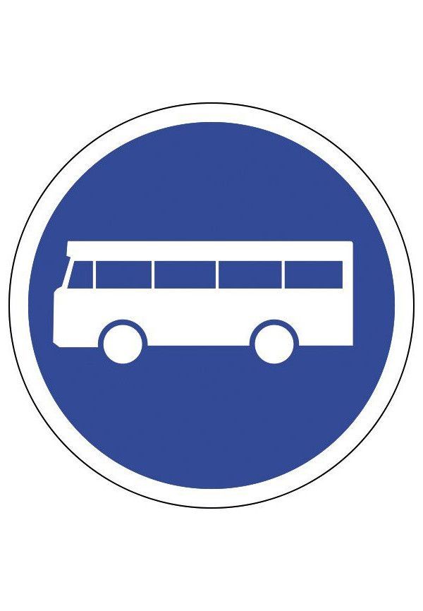 Panneau Voie réservée aux autobus - B27a