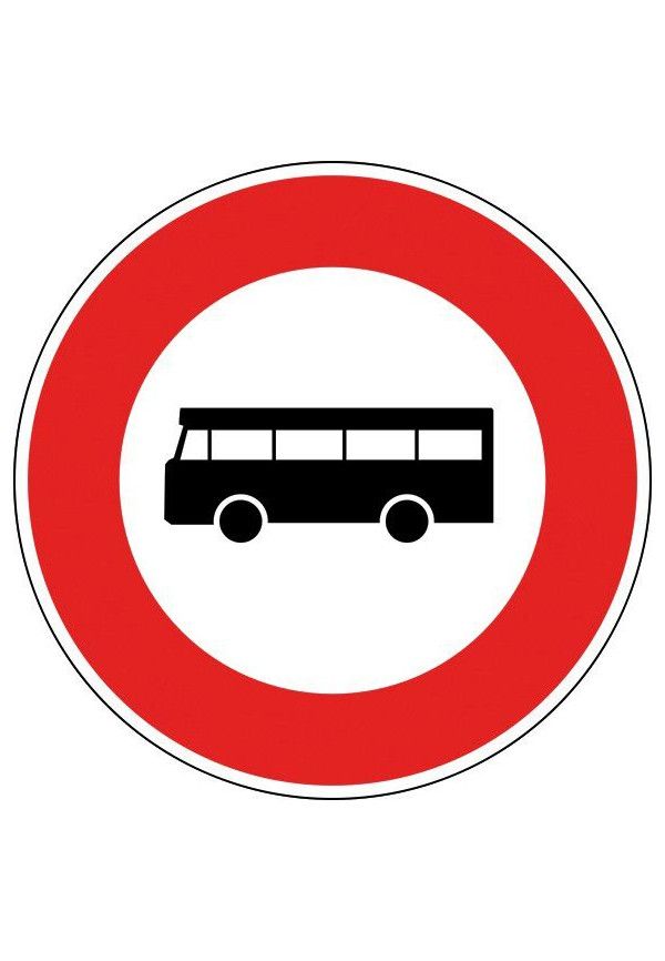Panneau Accès interdit aux véhicules de transport - B9f