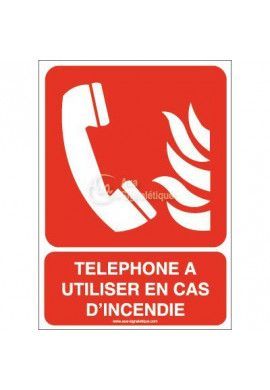 Téléphone à utiliser en cas d'incendie F006-AI