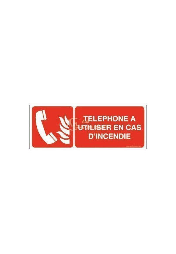Téléphone à utiliser en cas d'incendie F006-B