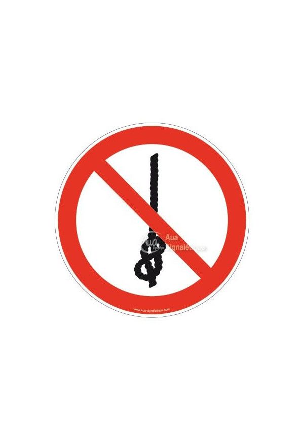 Ne pas faire des noeuds sur la corde P030