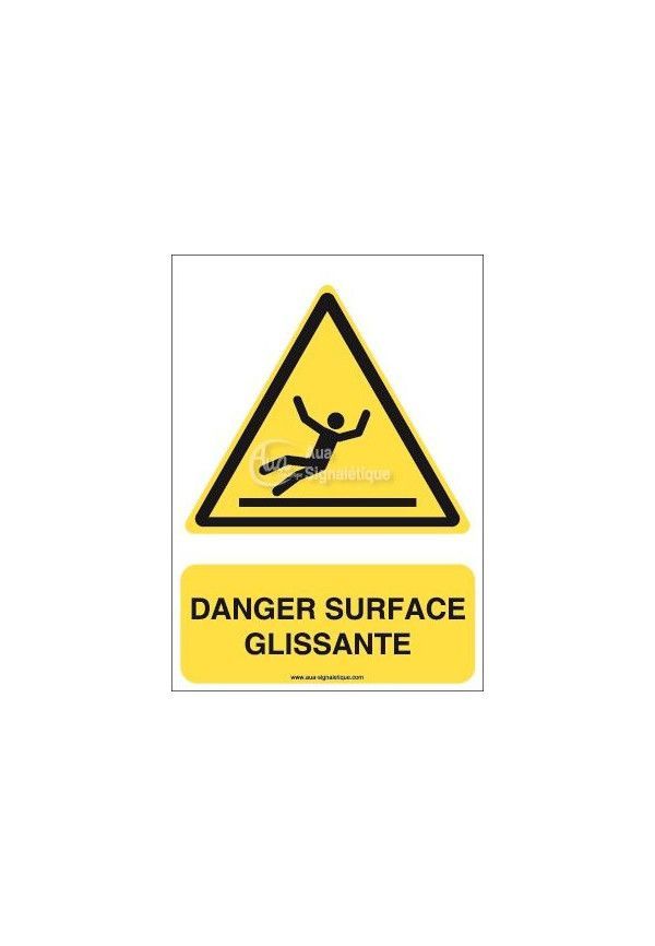 Danger, Surface glissante W011-AI