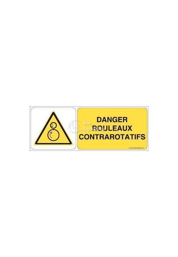 Danger, Rouleaux contrarotatifs W025-B Aluminium 3mm 160x60 mm