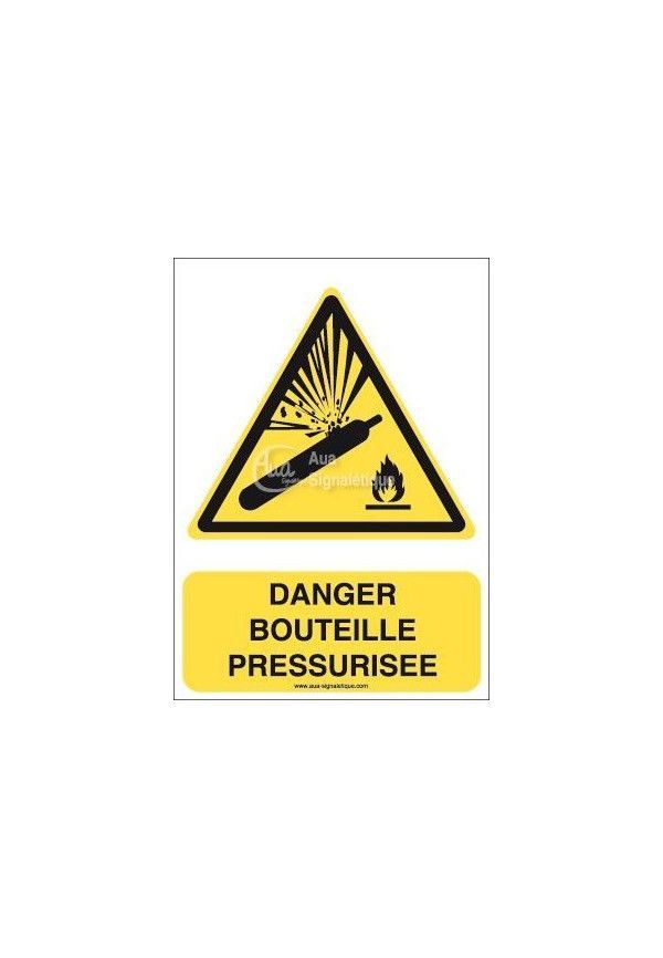 Danger, Bouteille pressurisée W029-AI