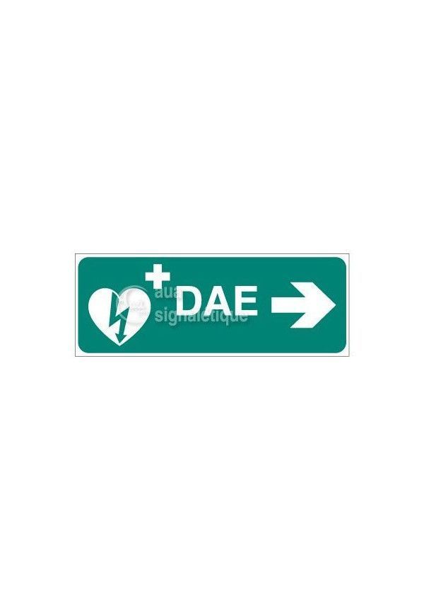 Signalisation défibrillateur DAE-Modèle 2 - Droite