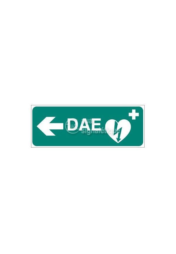 Signalisation défibrillateur DAE-Modèle 2 - Gauche