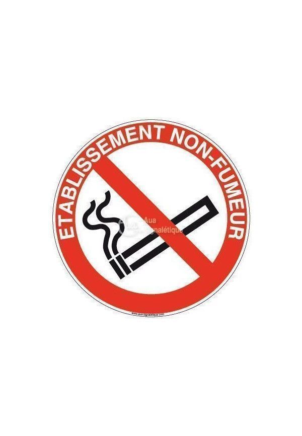 Panneau Etablissement non fumeur-R