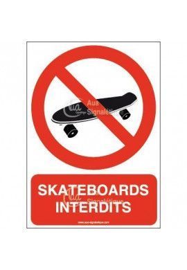 Panneau skatebaords interdits-AI