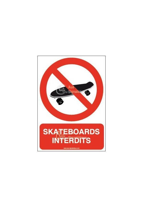 Panneau skatebaords interdits-AI