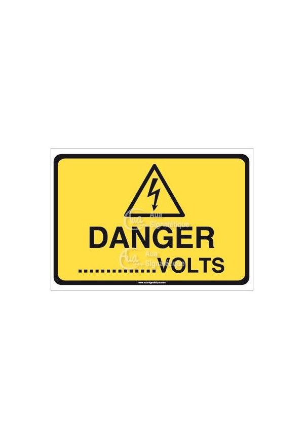 Panneau danger volts